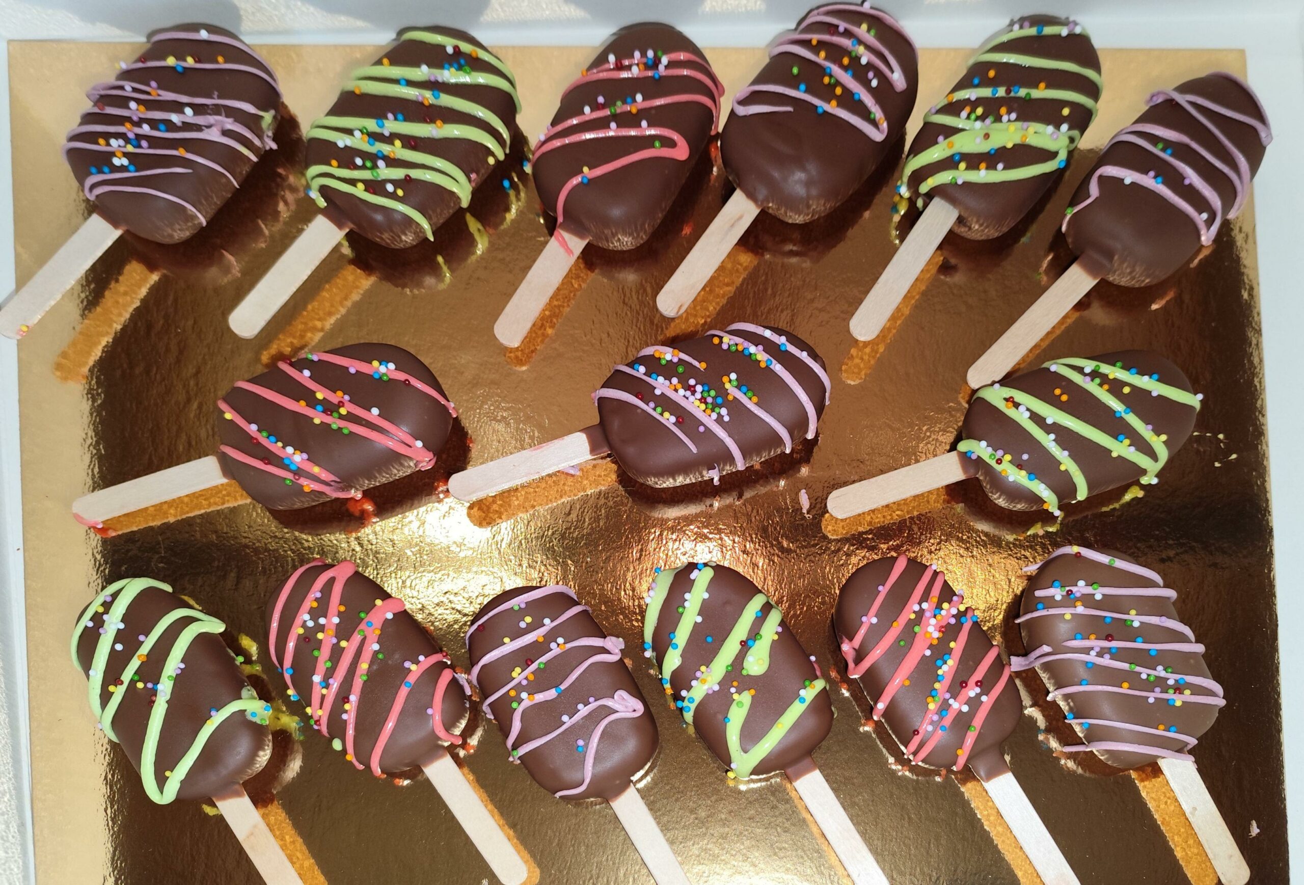 Glace pop cake